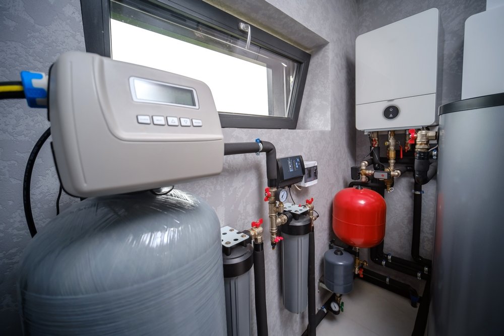 Whole house water filtration system components and tank, water treatment for Parkland homes.